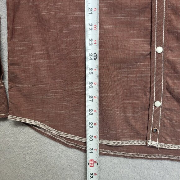 Buckle Black Shirt Mens Large Marled Athletic Fit Stretch Pearl Snap Long Sleeve - Picture 7 of 12